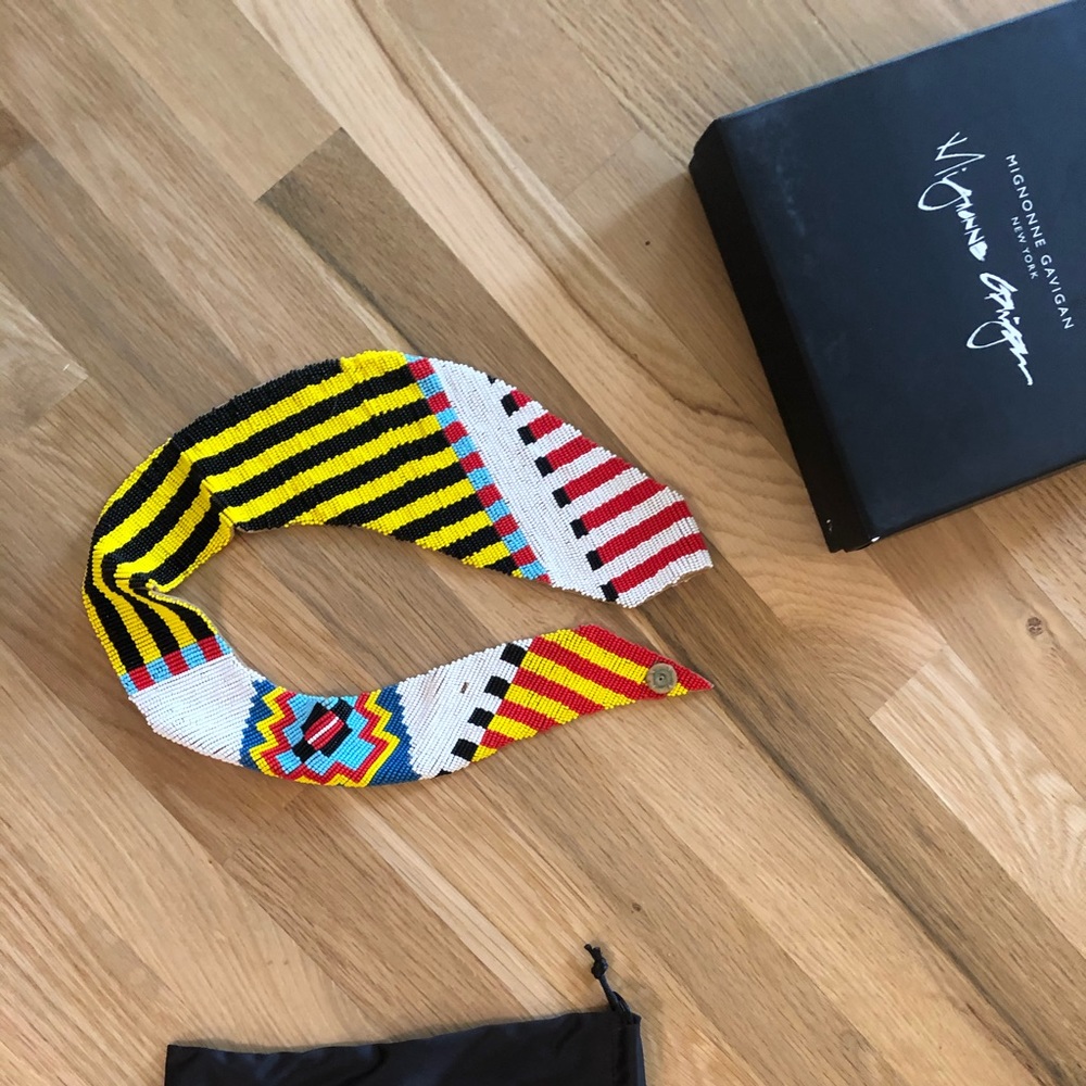 Rare Aztec Mignonne Gavigan beaded necklace